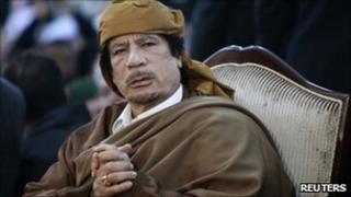 Libyan leader Col Muammar Gaddafi, Tripoli (13 February 2011)
