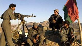 Militia members in Afghanistan