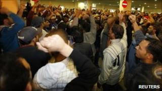 Protesters in Bahrain