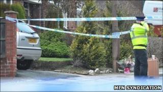 Lea Mount Drive in Bury, where a three-year-old girl was found dead