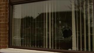 Window gunshot