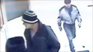 CCTV images of men the police want to talk to