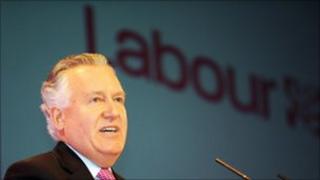 Peter Hain at the Welsh Labour conference in Llandudno
