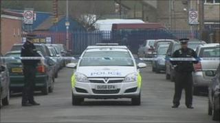 The scene of the shooting in Millfield Road