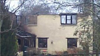 Cottage damaged by fire