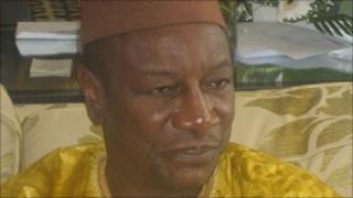 Alpha Conde photographed by the BBC in Dakar - February 2011 (Photo: BBC's Noel Akapko)