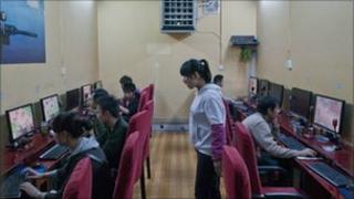 File image of an internet cafe in Kunming, China, on 1 April 2010