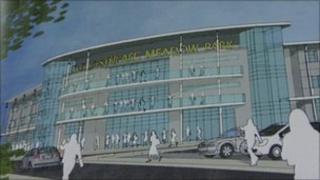 An artist's impression of the new stadium