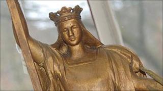 The pageant shrine prop of St Helena
