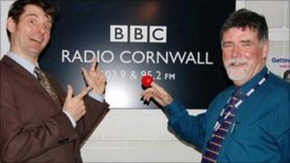 Matt Pengelly and Michael Taylor get ready to support Comic Relief 2011