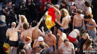 Protesters in Ghent
