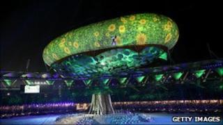 Commonwealth Games opening ceremony in October 2010