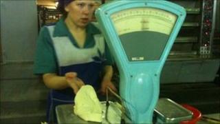Food market in Krasnoyarsk
