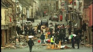 Omagh bomb scene