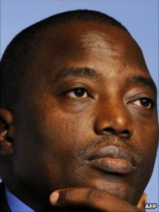 DR Congo President Joseph Kabila (file photo, 24 October 2010)