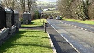 The accident happened on the Forkhill Road on Saturday night