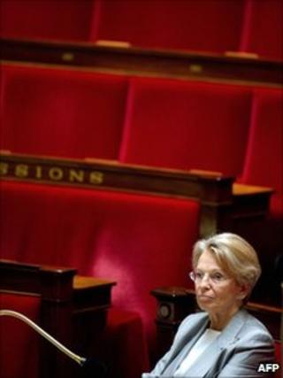 Michele Alliot-Marie at the French National Assembly in July 2010