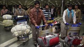 Indian nationals from Libya arrive in Delhi
