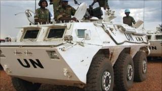 UN peacekeepers in Abyei in 2008