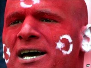 Turkish football fan, AP