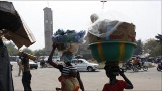 market women in Bouake (file photo)