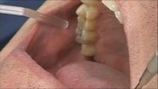 Man at dentist - generic image