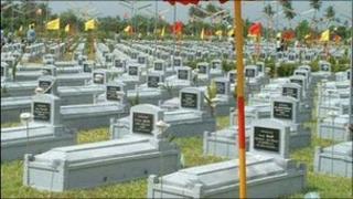 Image of the Tiger graveyard from the pro-rebel website Tamilnet