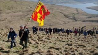 The Cambrian Mountains Society demonstration