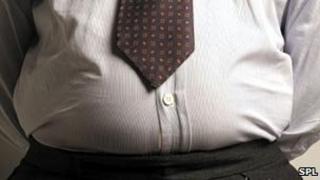 Overweight man