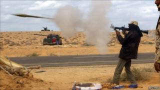 Man firing RPG