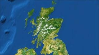 Satellite image Scotland