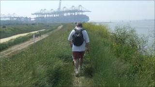 Mark Murphy on the Orwell Walk