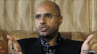 Col Gaddafi's most prominent son, Saif al-Islam (10 March 2011)