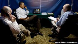 President Obama in a SCIF