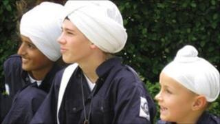 Sikh children