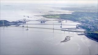Artist's impression of the Forth Replacement Crossing