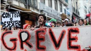 Portuguese demonstrators