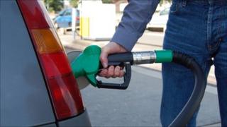 Man filling petrol