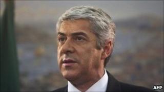 Portuguese Prime Minister Jose Socrates announcing his resignation (23 March 2011)