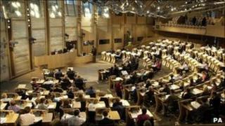 Scottish Parliament chamber
