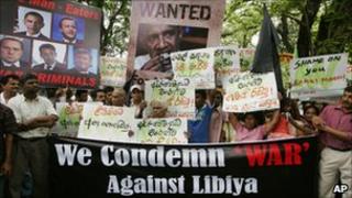 Protest in Sri Lanka over Libya - 24 March 2011