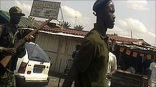 Soldiers in Yamoussoukro, 31 March 2011