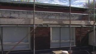 Damage at Sacred Heart primary school