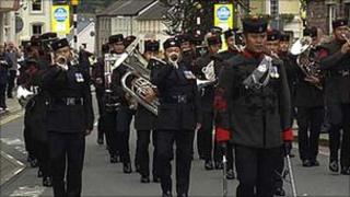 The Band of The Brigade of Gurkhas. Picture taken by Ian Griffiths