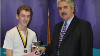 Mark Towers with Dominic O'Brien