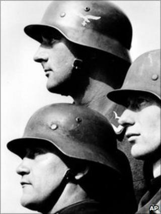 German soldier at Le Havre, France, in 1941