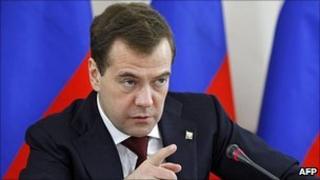 Russian President Dmitry Medvedev, 6 Apr 11