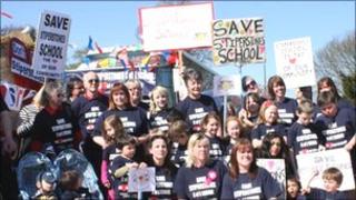Campaigners at Shirehall