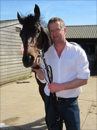 Stone of Folca and trainer John Best.