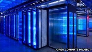 Facebook servers in data centre